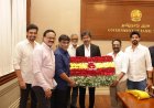Honorable Chief Minister of Tamil Nadu, Mr. C. Joseph Vijay, today (18.05.2026) at the Secretariat, met with Mr. D.G. Thyagarajan, President of the Tamil Film Current Producers Association, Mr. D. Siva, General Secretary, Mr. G. Dhananjayan, Treasurer, Deputy Heads Mr. S.R. Prabhu, Mr. S.S. Lalith Kumar, Joint Secretaries Mr. Mukesh R. Mehta and Mr. S. Vinoth Kumar, and Executive Members, and handed over a bank draft of Rs. 10 lakh to the Chief Minister's Public Relief Fund.