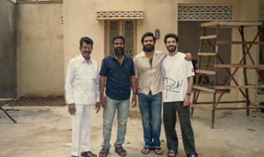Rockstar anirudhofficial drops in on the sets of ARASAN..  Good vibes and great energy with SilambarasanTR & Vetrimaaran as the shoot moves ahead